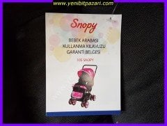 sıfır derya bebe snopy 105 bebek arabası çift yönlü ( siyah )