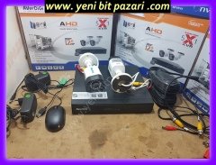 averdigi ad-2004xvr 4 kanal ahd güvenlik kamera sistemi (2 adet 2mp hd kamera ad-219 ) 1 adet dvr kayıt cihazı kablo dahil telefon ile uzaktan izleme özelliği set seti