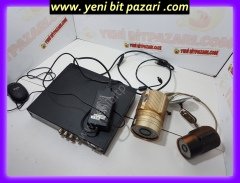 evervox dvr 4 kanal analog güvenlik kamera sistemi ( 2 adet kamera 1 kayıt cihazı 1mause 500gb hdd 12v 5amper adaptör )