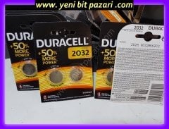Duracell cr 2032 düğme lityum Pil 2'lü 3 volt 2 li Paket yeni bit pazarı bitpazarı durasel duracel