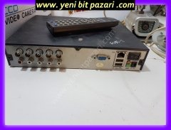 2.el avenir analog dvr 4 lü güvenlik kamera sistemi (1kamera sıfır 3adet 2,el -1adet dvr kayıt cihazı - 1 adet 500gb hdd - kumanda var kablo ve adaptör yoktur