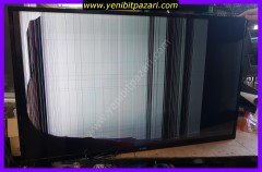 arızalı çalışan Hi-Level 49HL600 49'' smart led tv televizyon ( ekran kırık ) kart sağlam ayak var kumanda yok