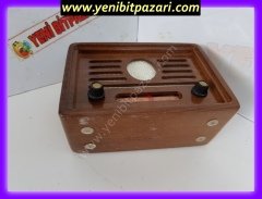 arızalı antika radyo mini 9volt ahşap gövde tarihi radyo çalışmıyor elle çevirmeli