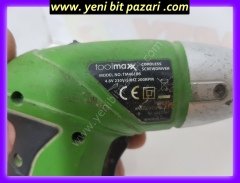 ikinciel toolmaxx 4,8 volt şarzlı vidalama tornavida şarjlı akülü ( akü durumu iyi -adaptörü yok )