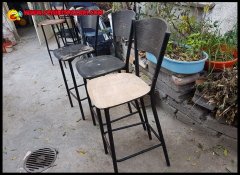 uzun oturak bar tipi sandalye tabure sandalyesi taburesi sırt 106cm oturak 72 cm