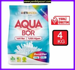 ( Yerli Ürün ) etimaden Boron BOR ON Aqua Bor Toz Çamaşır Deterjanı 4 Kg Renkliler