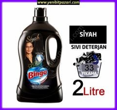 Bingo Siyahlar Keratinli 33 Yıkama Sıvı Çamaşır makine Deterjanı 2 litre  ( 1 adet sipariş verebilirsiniz )