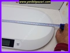 sıfır KİWİ KBABY25 20kg kapasite 10gr hassasiyet dijital elektronik pilli 52cmx27cm bebek tartısı terazi baskül kantar KBABY 25