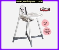 sıfır pilsan baby 07-504 pratik bebek yemek mama sandalyesi sandalye masası beyaz renk