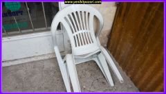 2. el yücel pilastik beyaz sandalye (renkte solma var ) tamir görmüştür ama sorunsuz durumdadır