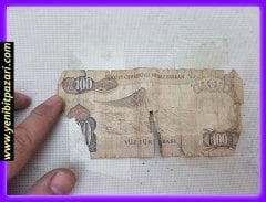 100 yüz türk lirası tl 1970 orjinal antika tarihi eski para çeşitleri kağıt paralar kolesksiyonluk nostalji