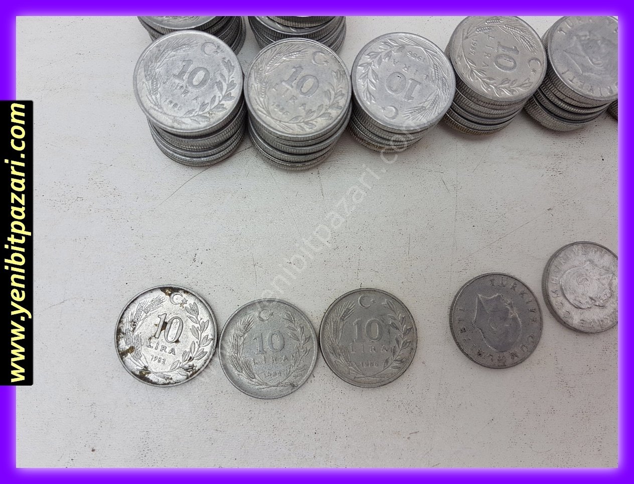 10 on türk lirası tl lira 1982  1984 1985 1986 orjinal antika tarihi eski para çeşitleri metal madeni paralar kolesksiyonluk nostalji bozuk para