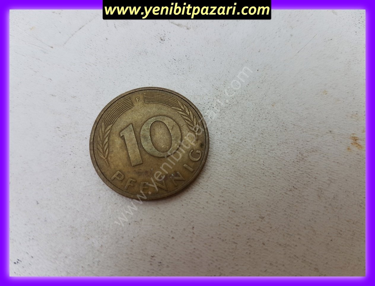 10 on Pfennig Almanya germany fenik 1996 orjinal antika tarihi eski para çeşitleri metal madeni paralar kolesksiyonluk nostalji bozuk para