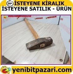 satılık kiralık 5 kg lı balyoz elma ağaç saplı sorunsuz sapı yeni takıldı