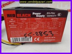 arızalı Psu RED BLACK ES-PSU 300W Supply PSU Güç Kaynağı adaptörü poweri trafosu trafo invertör FAN YOK