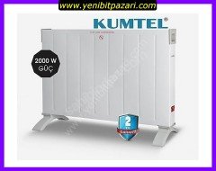 KUMTEL HC-2930 2000W elektrikli Konvektör ısıtıcı petek şeklinde tek başına 20 m2 odayı ısıtır