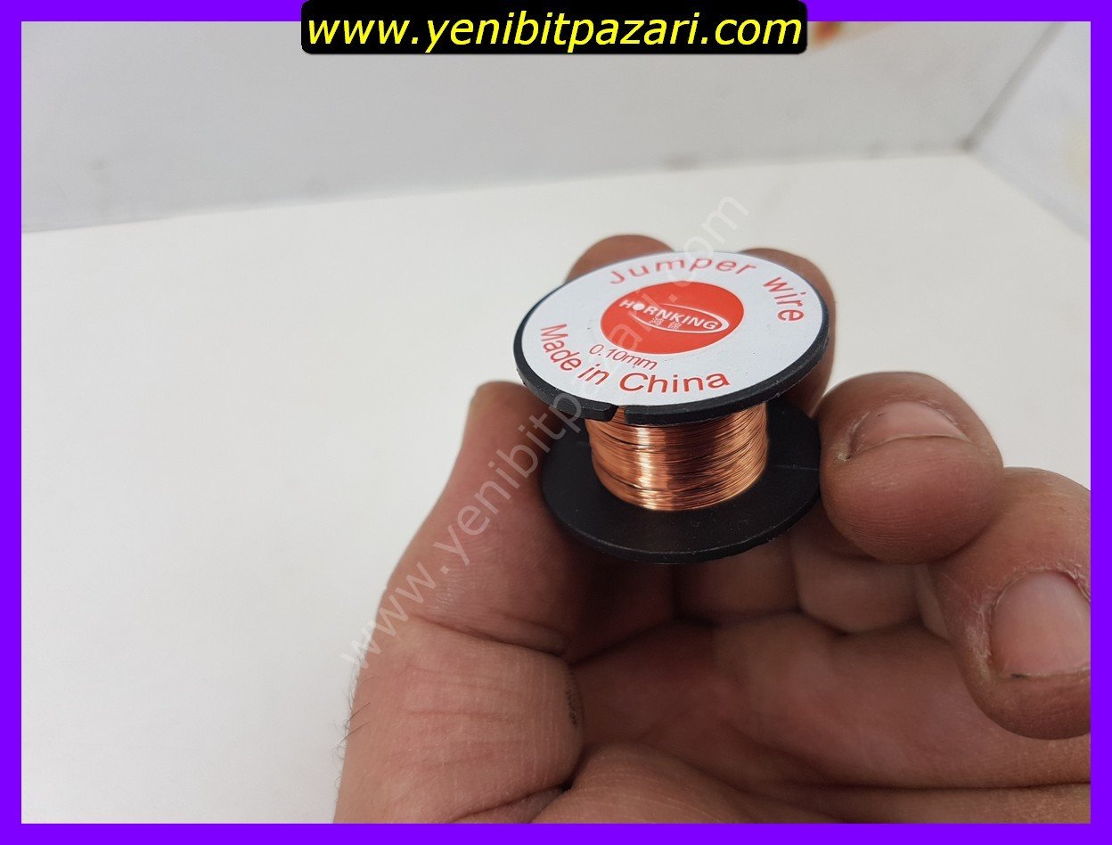 sıfır 0.10mm ince bakır tel elektronik tamir teli 10metre