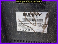Arızalı kırık SUNNY SN039LD012-S2 led tv televizyon ekran kırık ana kart sağlam