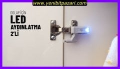 sıfır lighting dolap içi aydınlatma LED Işık Menteşe Üzerine Montaj Otomatik dolap kapak Lambası LED 2li paket olarak satılmaktadır