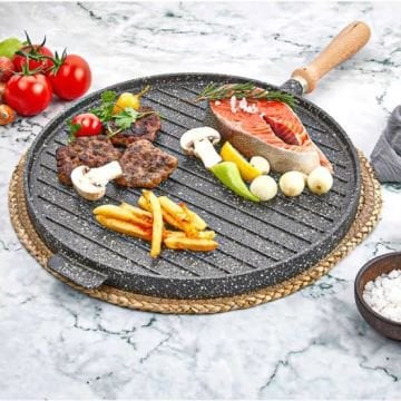 Bondy döküm 35cm çift taraflı tava