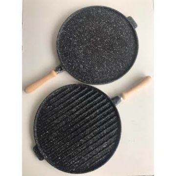 Bondy döküm 35cm çift taraflı tava