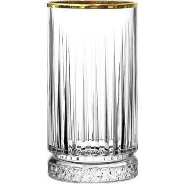 Paşabahçe 520015 Yaldızlı Golden Touch Bardak Elysia Meşrubat Bardağı 4-12 Adet