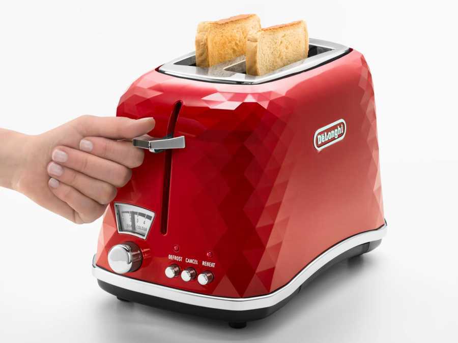 Delonghi CTJ2103 Red Brillante Ekmek Kızartma Makinesi