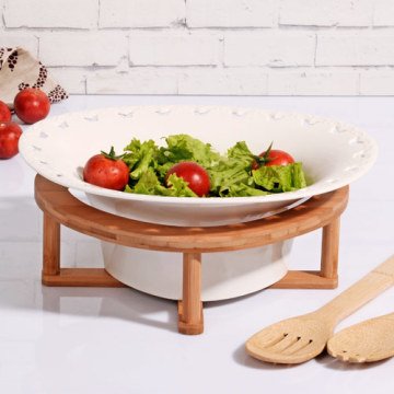 Bambu Porselen Salata Kasesi Kaşıklı PR-BY 388