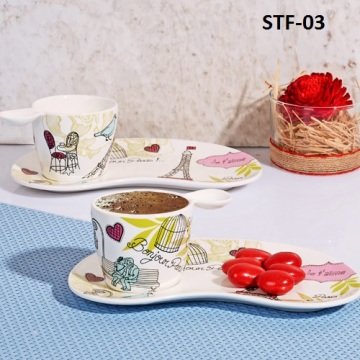 Porselen Love Kahve Fincan Takımı 2'li STF