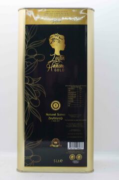 Zeytin Hanım Gold / Olgun Hasat / 5 lt Soğuk Sıkım Natürel Sızma Zeytinyağı  (<=0.8 Asit)