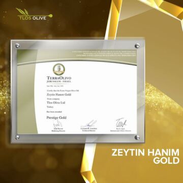 Zeytin Hanım Gold Fresh Mint Flavored Cold Pressed Extra Virgin Olive Oil 250 ml