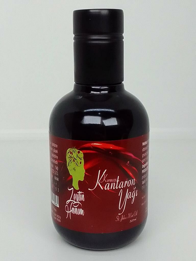 Zeytin Hanım Red St. John's Wort Oil 250 ml (Dissolved in Polyphenol Olive Oil)