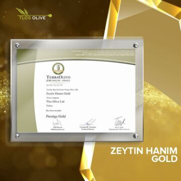 Zeytin Hanım Gold Cold Pressed / Straight Scrape Garden Series / Extra Virgin Olive Oil (Special Series <=0.4 Acid) - 250ml