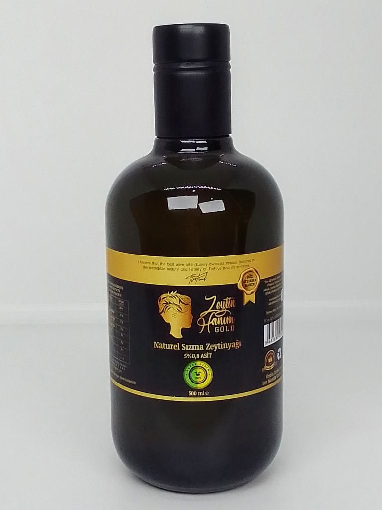 Zeytin Hanım Gold Cold Pressed / Straight Scrape Garden Series / Extra Virgin Olive Oil (Special Series <=0.4 Acid) - 500ml