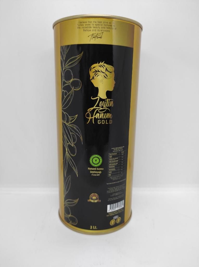 Zeytin Hanım Gold Soğuk Sıkım / Erken Hasat / Natürel Sızma Zeytinyağı (<=0.8 Asit ) - 2lt