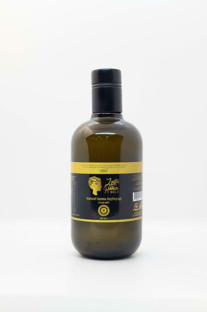 Zeytin Hanım Gold Cold Pressed / Mature Harvest / Extra Virgin Olive Oil (<0.8 Acid) - 500ml