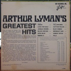 ARTHUR LYMAN - GREATEST HITS - PLAK 2.EL