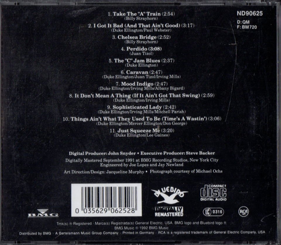 DUKE ELLINGTON – SOPHISTICATED LADY (1992) - CD 2.EL