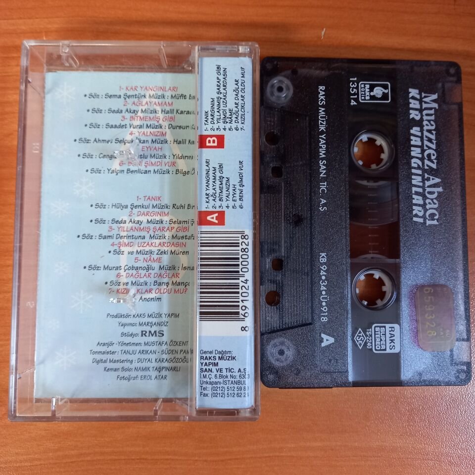 MUAZZEZ ABACI - KAR YANGINLARI (1994) - KASET 2.EL