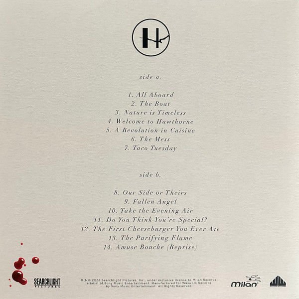 THE MENU SOUNDTRACK BY COLIN STETSON  (2023) - LP COLORED SIFIR PLAK