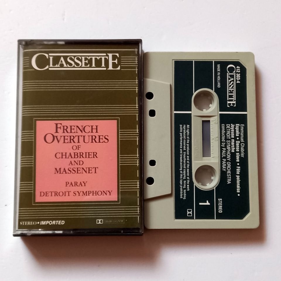 FRENCH OVERTURES OF CHABRIER AND MASSENET - DETROIT SYMPHONY ORCHESTRA, KOND.: PAUL PARAY - KASET MADE IN NETHERLANDS 2.EL