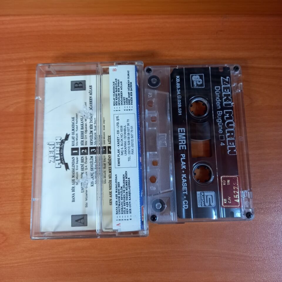 ZEKİ MÜREN - DÜNDEN BUGÜNE 4 (1989) - KASET 2.EL