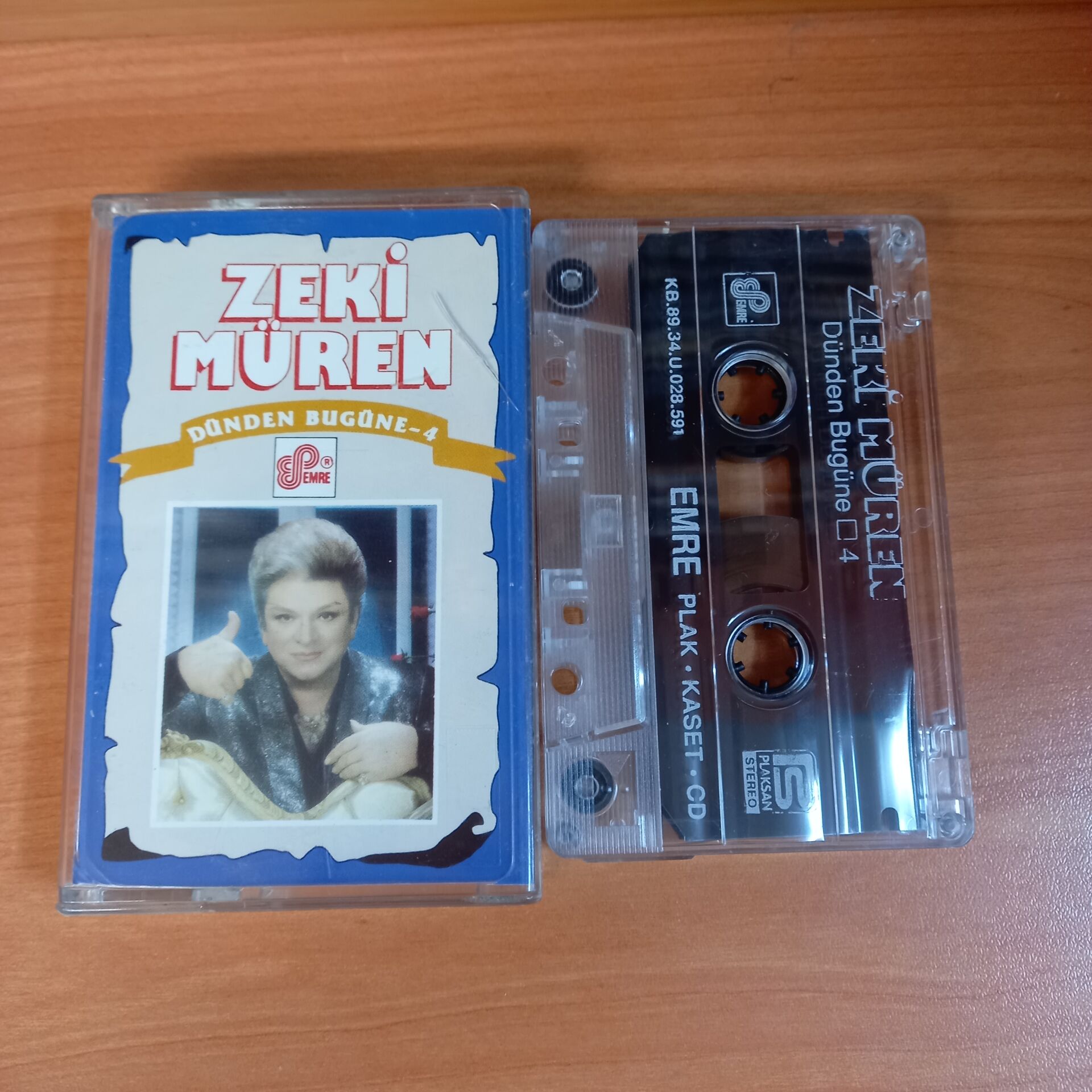 ZEKİ MÜREN - DÜNDEN BUGÜNE 4 (1989) - KASET 2.EL