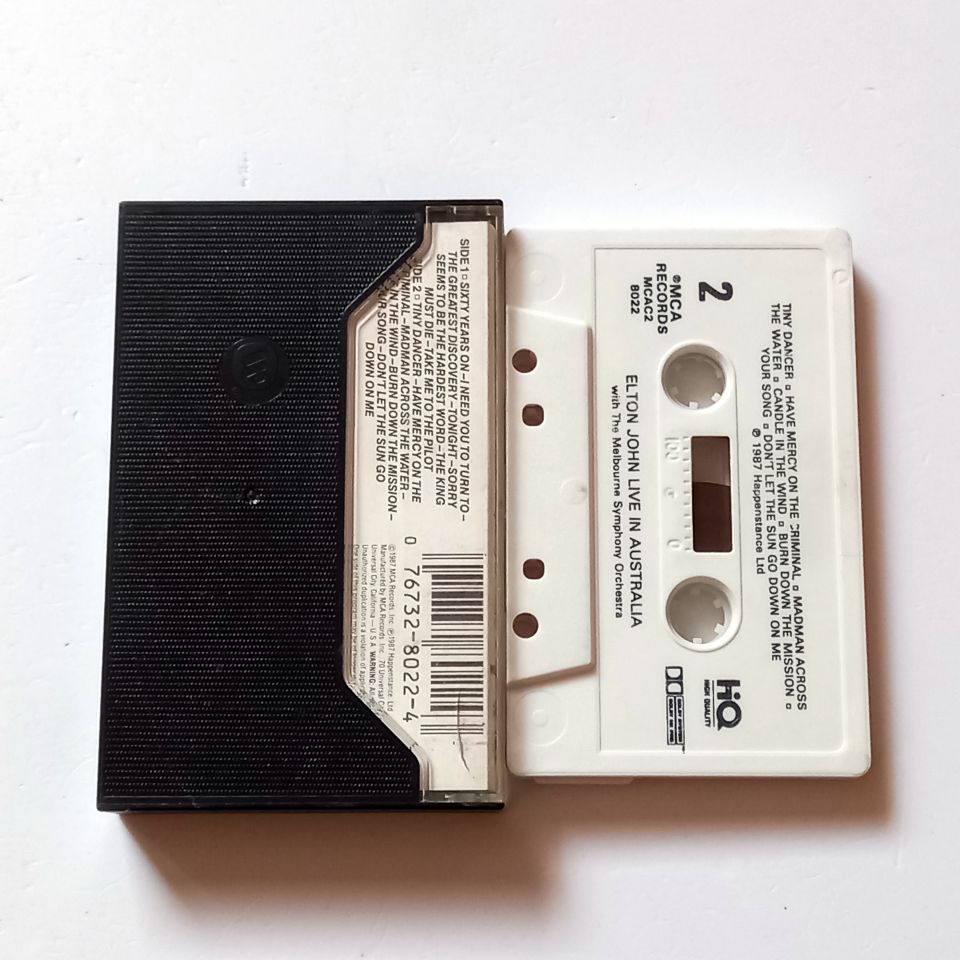 ELTON JOHN - LIVE IN AUSTRALIA WITH THE MELBOURNE SYMPHONY ORCHESTRA (1987) - KASET MADE IN USA 2.EL