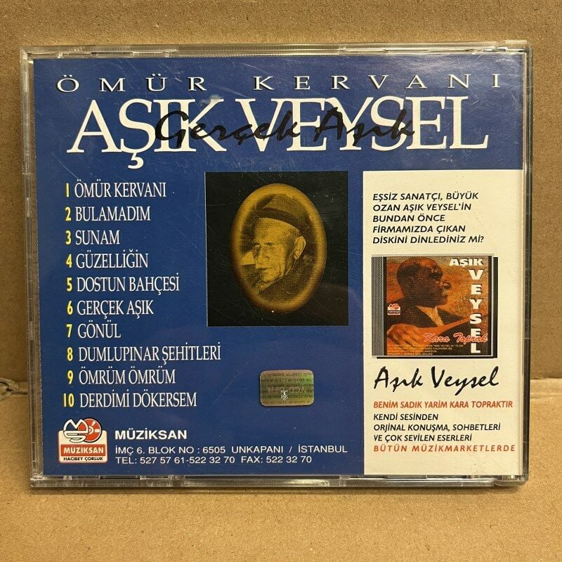 AŞIK VEYSEL - ÖMÜR KERVANI - CD 2.EL