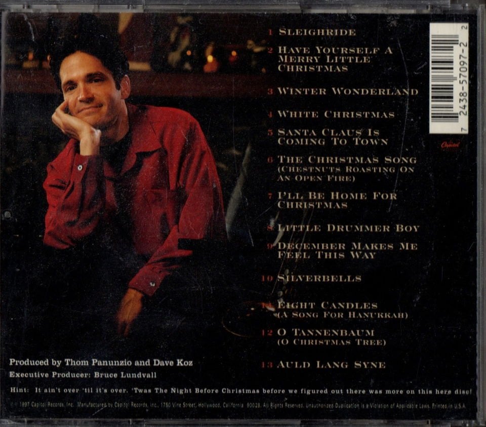 DAVE KOZ – DECEMBER MAKES ME FEEL THIS WAY - A HOLIDAY ALBUM (1997) - CD 2.EL