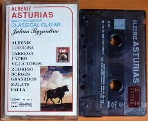 ALBENIZ ASTURIAS / JULIAN BYZANTINE / MASTERPIECES FOR CLASSICAL GUITAR / ALBENIZ, TORROBA, LAURO, BORGES, FALLA, VILLA LOBOS - KASET 2.EL