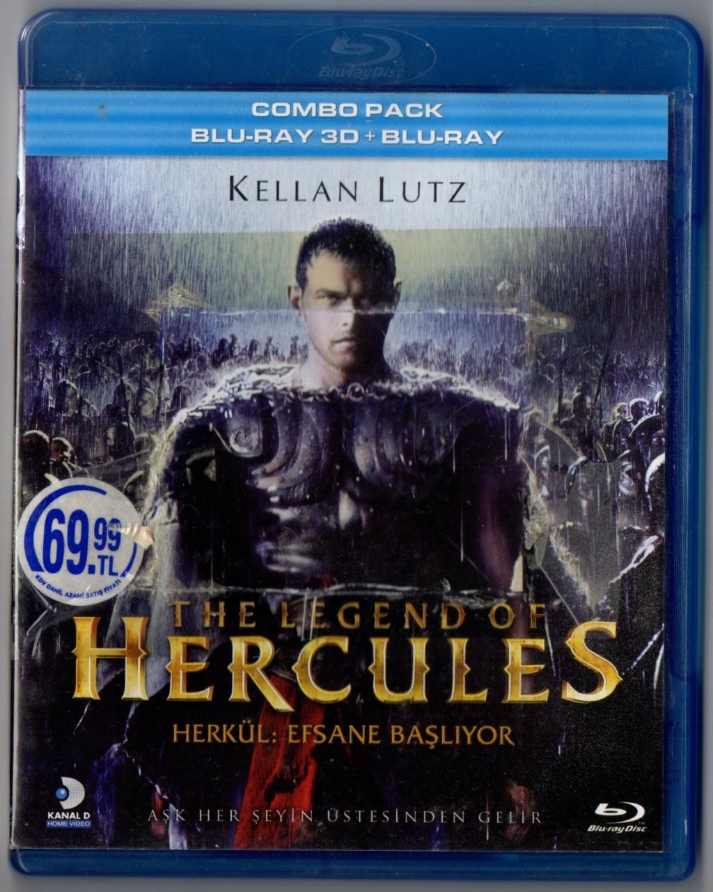 The LEGENDS OF HERCULES - HERKÜL: EFSANE BAŞLIYOR - KELLAN LUTZ - BLU-RAY 2.EL