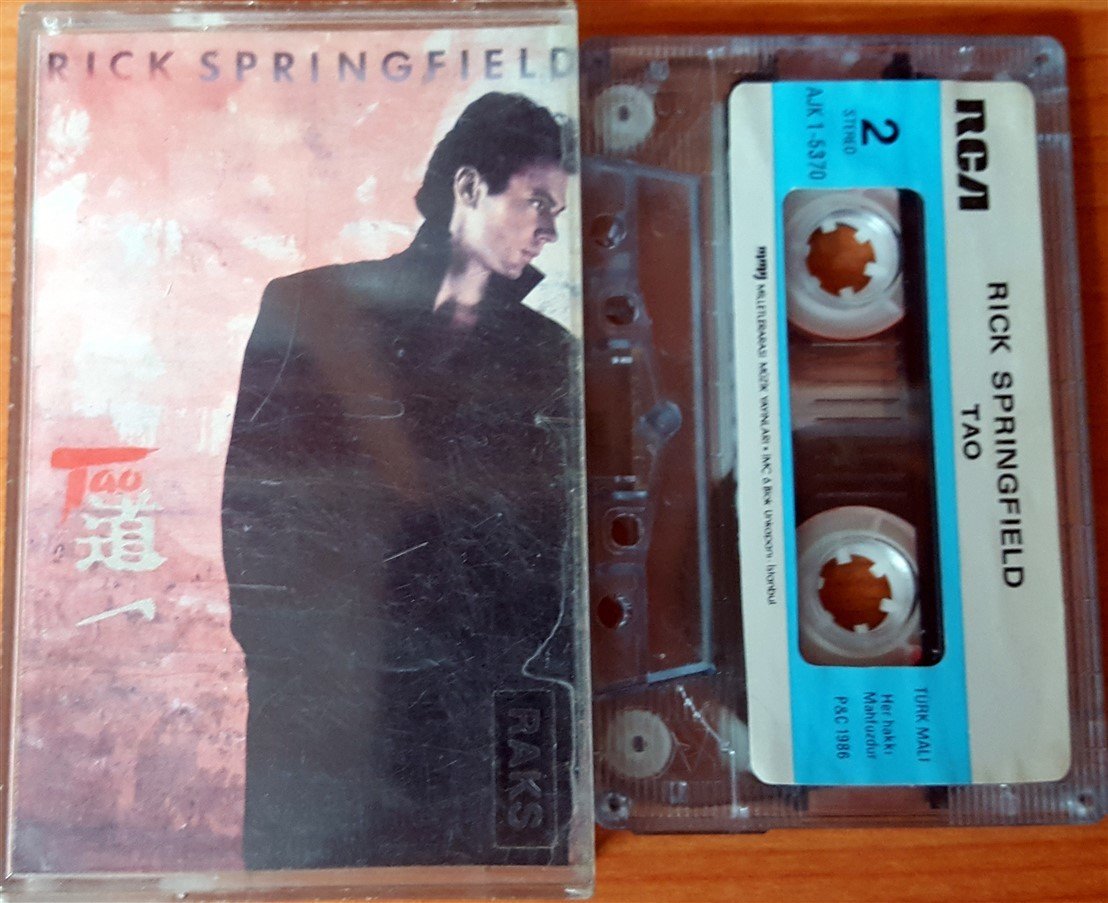 RICK SPRINGFIELD - TAO (1986) MMY CASSETTE MADE IN TURKEY ''USED'' PAPER LABEL