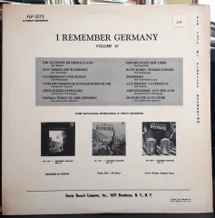 I REMEMBER GERMANY VOLUME VI - PLAK 2.EL
